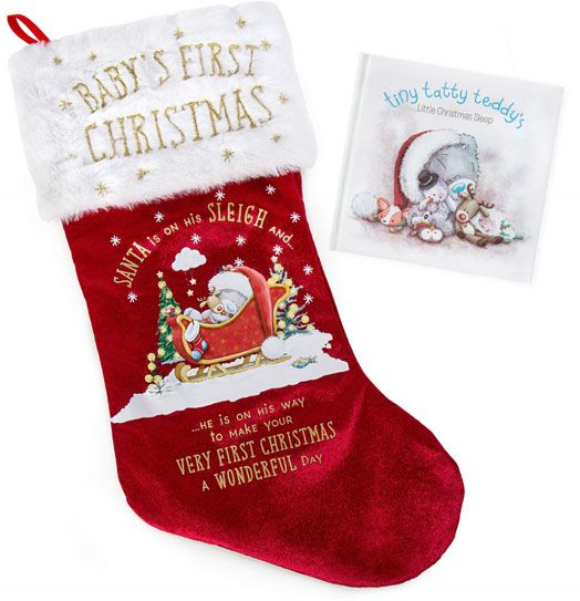 Комплект Me To You - Коледен чорап и книжка - Моята първа Коледа