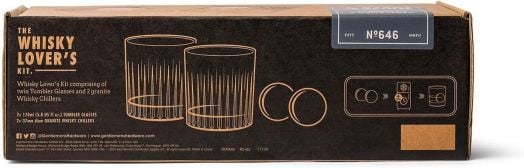 Чаши за уиски с гранитни охладители Gentlemen's Hardware, 2 бр.