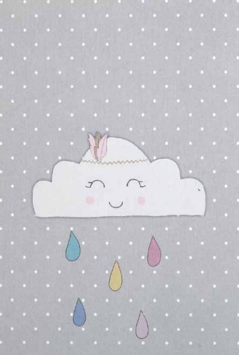 Картичка Busquets за бебе: Облаче