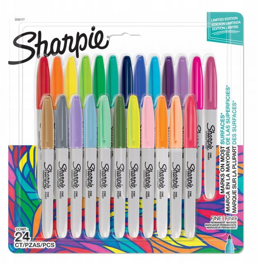 Комплект перманентни маркери Sharpie Seasonal, 24 цвята