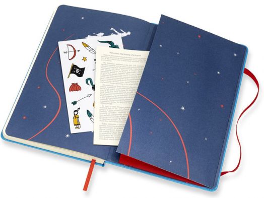 Класически тефтер Moleskine Peter Pan Fairies с твърди корици и линирани страници