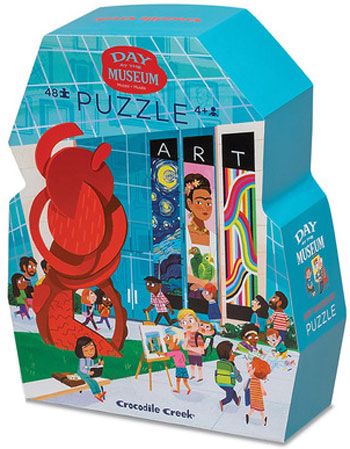 Пъзел Crocodile Creek: Ден в музея - Изкуство, 48 части
