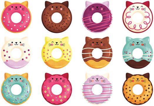 Мемори игра с форма Mudpuppy - Котешки понички