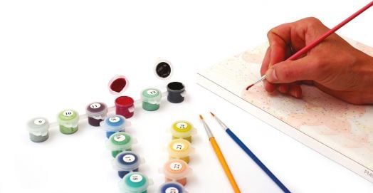 Комплект за рисуване по номера Graine Creative - Букет 20 x 30 см.