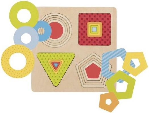 Многослоен пъзел Goki - Форми