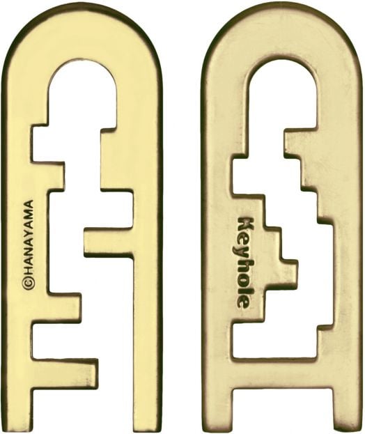 3D пъзел Eureka Hanayama Cast Mini Huzzle Keyhole Gold
