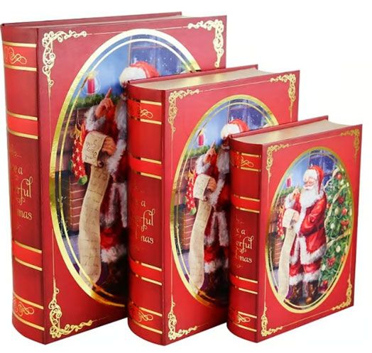 Коледна кутия Eurowrap - Книга, 28 см.