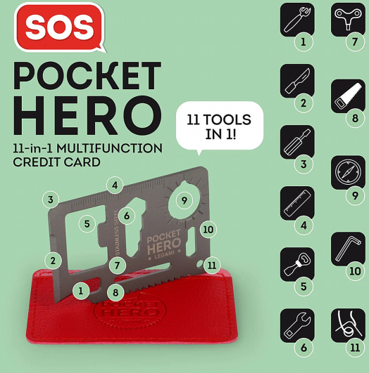 Мултифункционалната стоманена карта 11 в 1 Legami