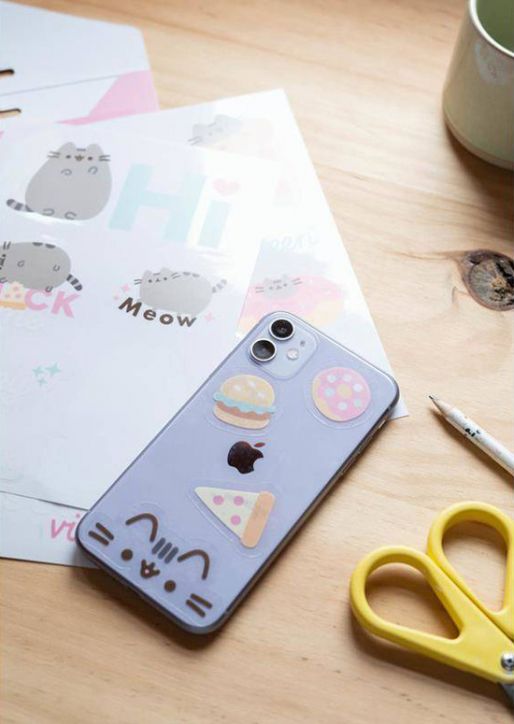 Стикери за устройства Pusheen The Cat Foodie