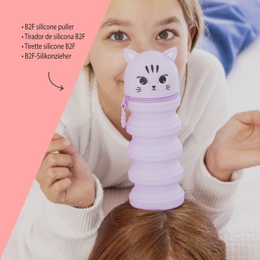 Разтегателен силиконов несесер Miquelrius Back2Fun - Котка