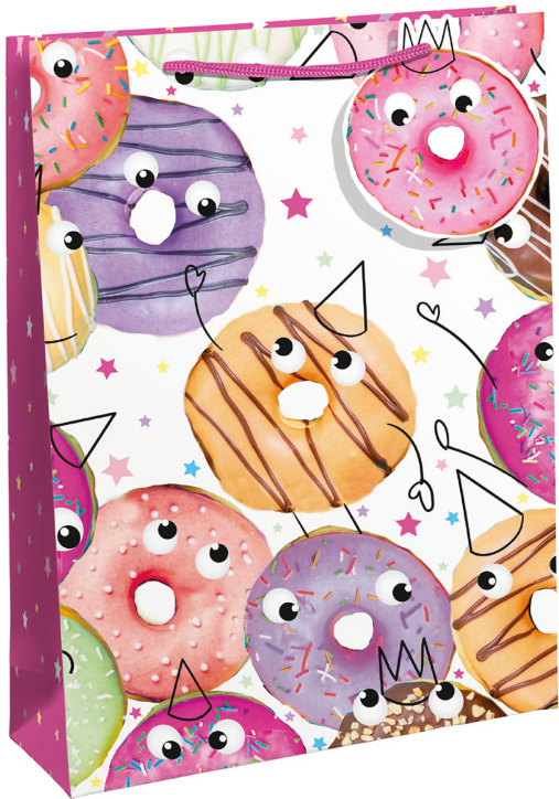 Детска подаръчна торбичка Eurowrap - Понички, голяма