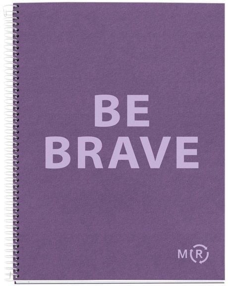 Тетрадка Miquelrius Be Eco A4 със спирала, 80 листа, малки квадратчета, аметист