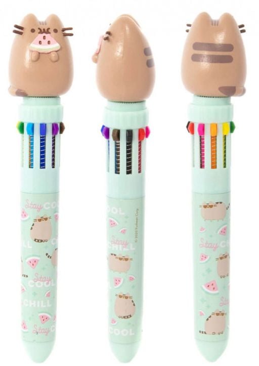 Многоцветна химикалка Grupo Erik - Pusheen Foodie, 10 цвята