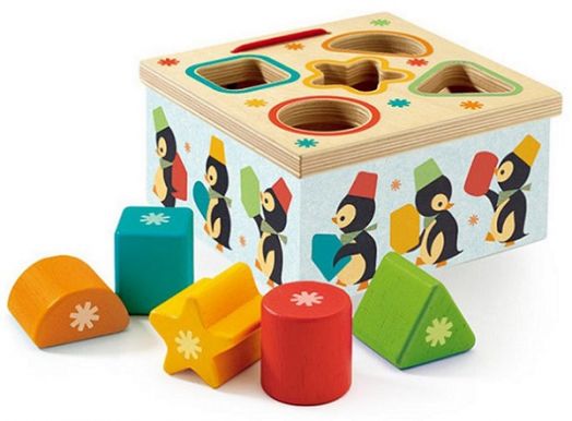Дървена играчка за сортиране Djeco - Geo Junzo