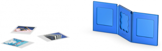 Рамка за снимка Polaroid Go, синя