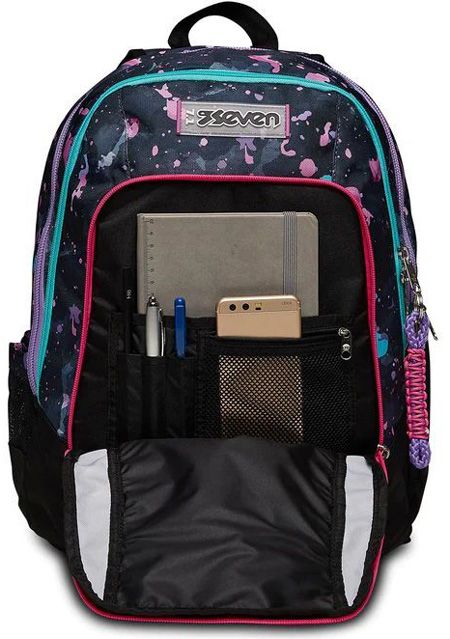 Ученическа раница Seven Advance Fluo String Girl с три отделения
