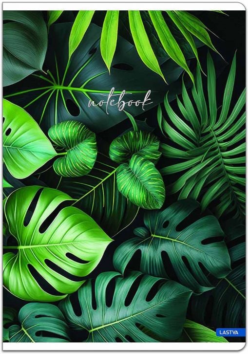 Тетрадка Lastva Botanical А4, 50 листа с широки редове