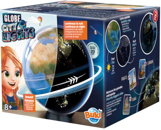 Светещ въртящ се глобус Buki