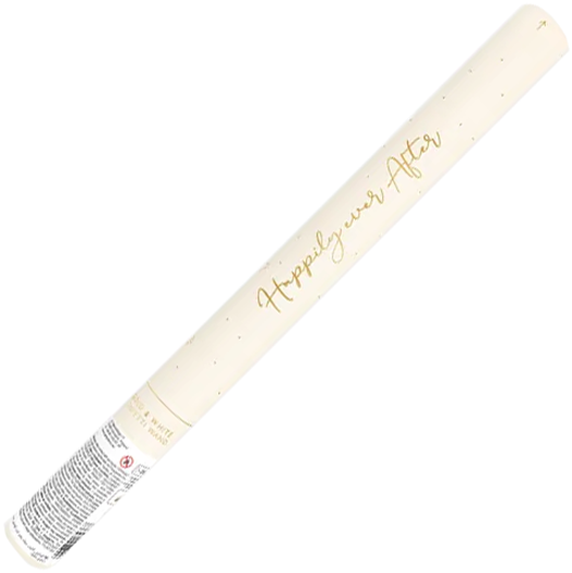 Конфети PartyDeco - Бели и златни листчета, 35 см.