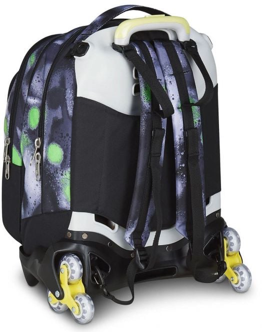 Ученическа раница на колела Seven Detach Spring Paint и телескопична дръжка
