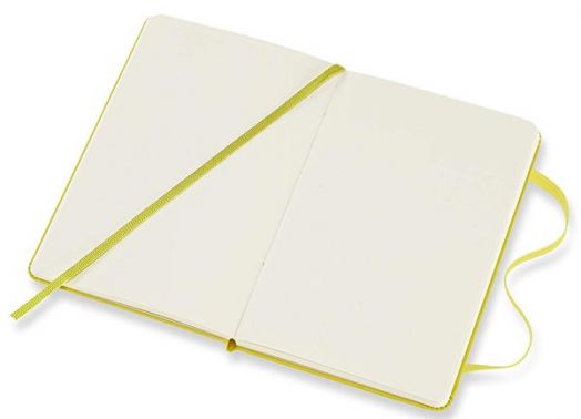 Джобен цинково-жълт тефтер Moleskine с твърди корици и нелинирани страници