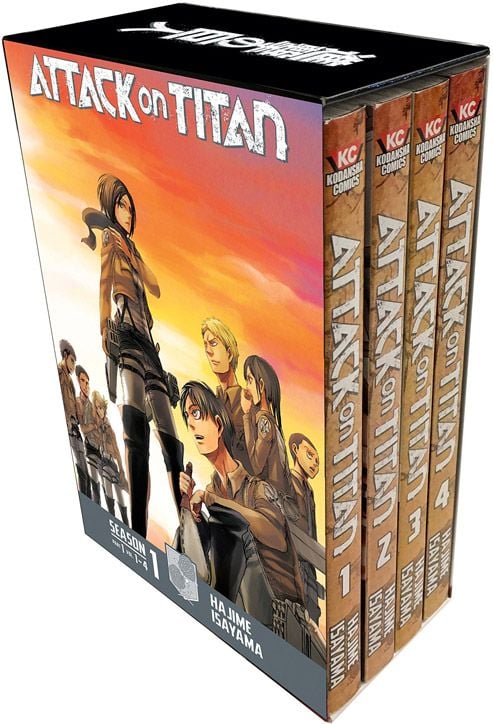 Attack on Titan Season 1 Part 1 Manga Box Set