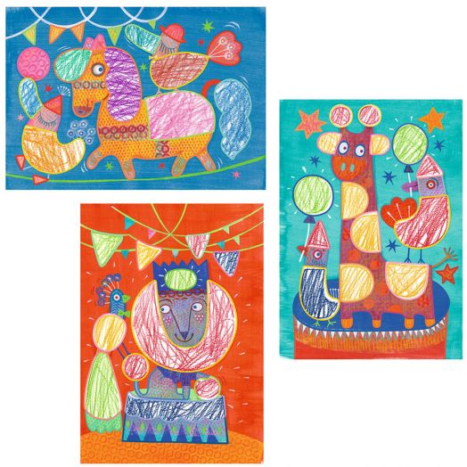 Комплект за рисуване с пастели Djeco