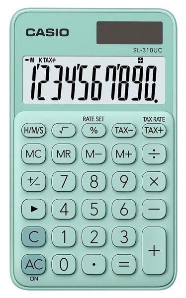 Джобен калкулатор Casio SL-310UC, Mint green