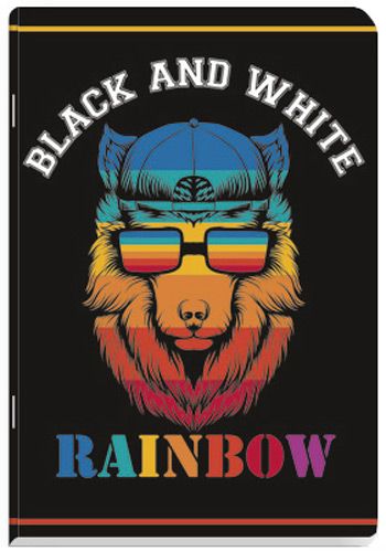 Тетрадка Black & White Boy, 40 листа - широки редове