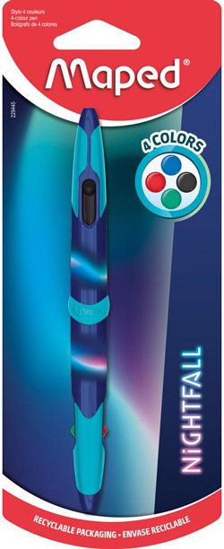 Многоцветна химикалка Maped Nightfall