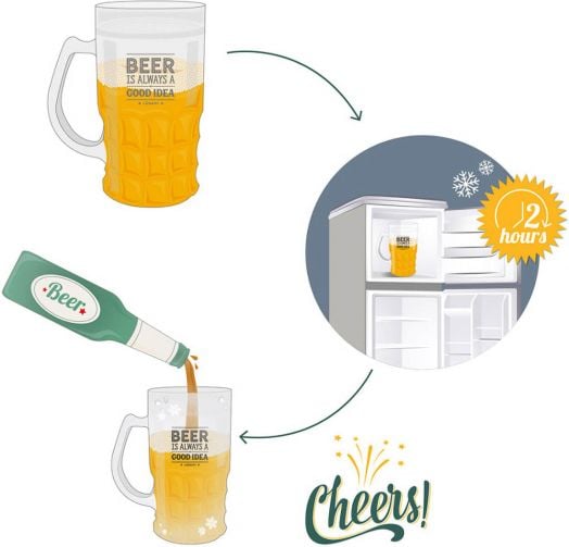 Изстудяваща чаша за бира Legami