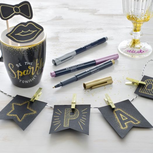 Маркер Faber-Castell Metallics, лилав