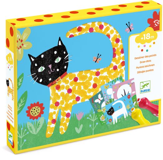 Комплект за оцветяване Djeco - Small Dots