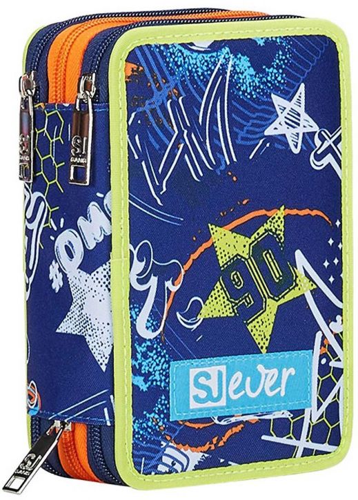 Ученически несесер Seven SJ Ever Goalstreet с три отделения, пълен