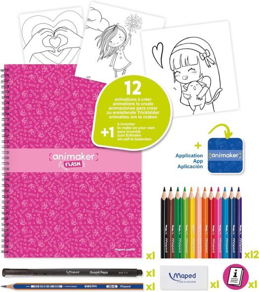 Творчески комплект Maped Creativ - Animaker Flash, Poetic