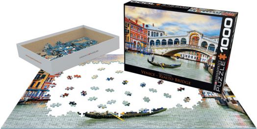 Пъзел Eurographics - Мостът Риалто във Венеция, 1000 части