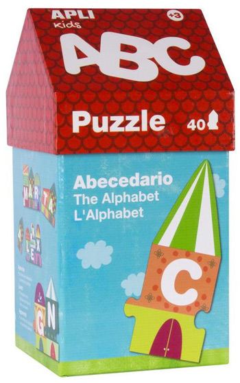 Пъзел Apli Kids - Къща от букви, 40 части