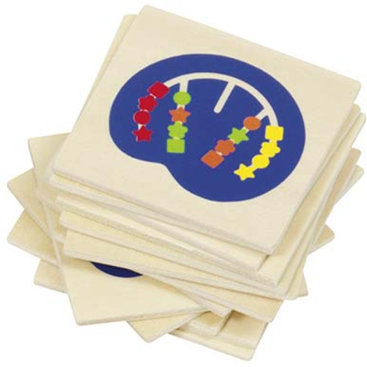 Дървена игра Goki - Сортиране по цветове и форми