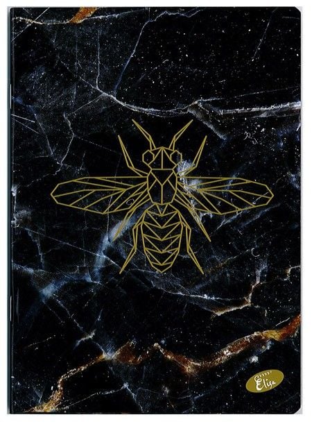 Тетрадка Marble А4, 60 листа - широки редове