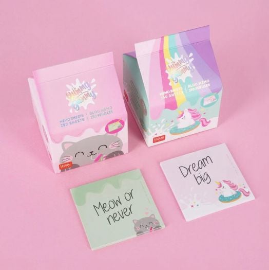 Цветно кубче за бележки Legami - Kitty