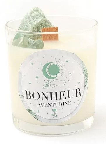 Комплект за правене на свещ Graine Creative - Литотерапия Авантюрин