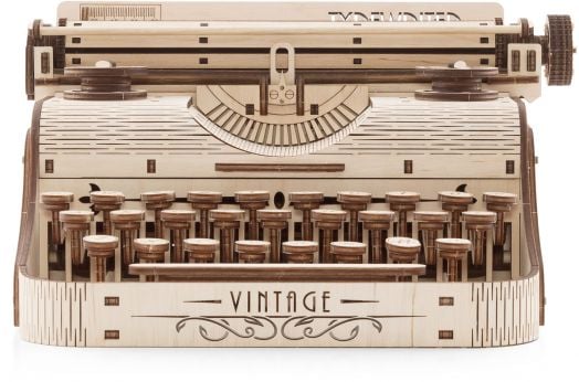 Дървен 3D модел на пишеща машина за сглобяване EWA