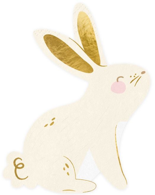 Салфетки PartyDeco - Зайче, 20 бр.