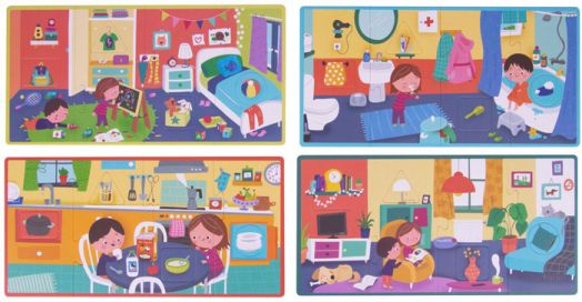 Асоциативна игра-пъзел Apli Kids - У дома