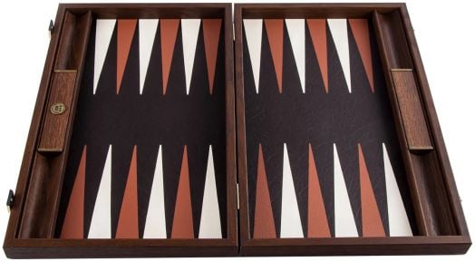 Табла Manopoulos с отделения - крокодилска кожа, кафява