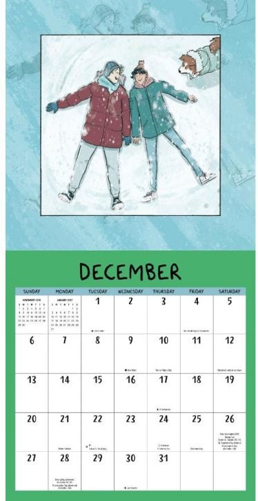 Стенен календар The Heartstopper, 2026 година