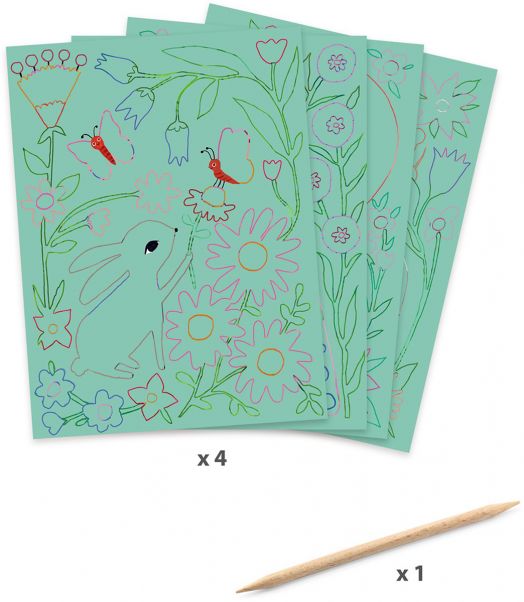 Комплект скреч картини Djeco - Приказки