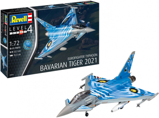 Сглобяем модел Revell - Изтребител Eurofighter Баварският тигър 2021
