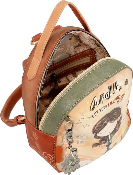 Раница Anekke Peace & Love Camel 19 x 23 x 8 см.