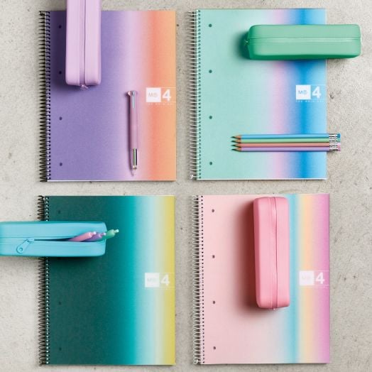 Тетрадка Miquelrius Aurora West Bay А4 със спирала, 120 листа на широки редове